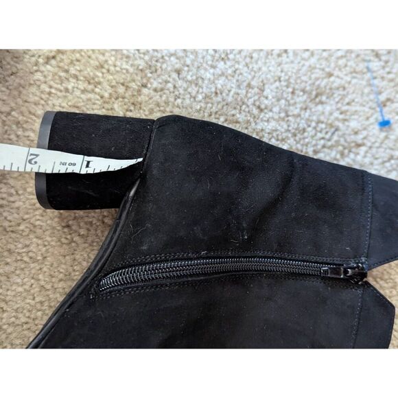 Vintage Amalfi Women's Size 8.5 M Black Leather Pillow Ankle Booties Boots Italy - Picture 7 of 8